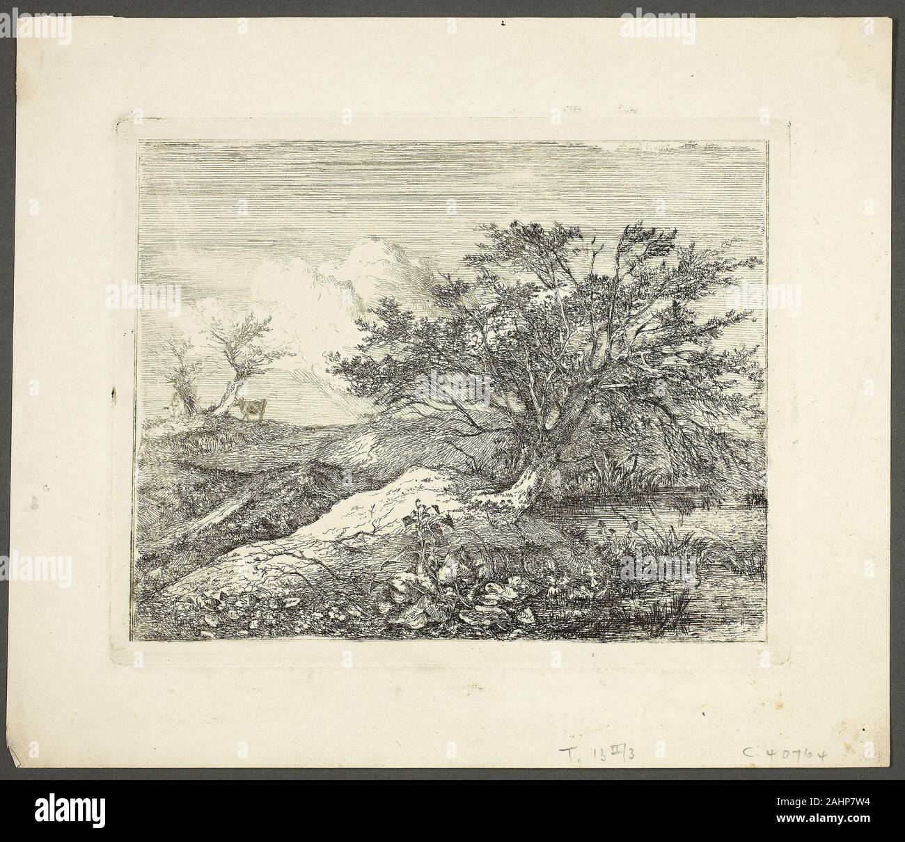 John Crome. À Bawburgh. 1813. L'Angleterre. Gravure sur papier vélin ivoire Banque D'Images