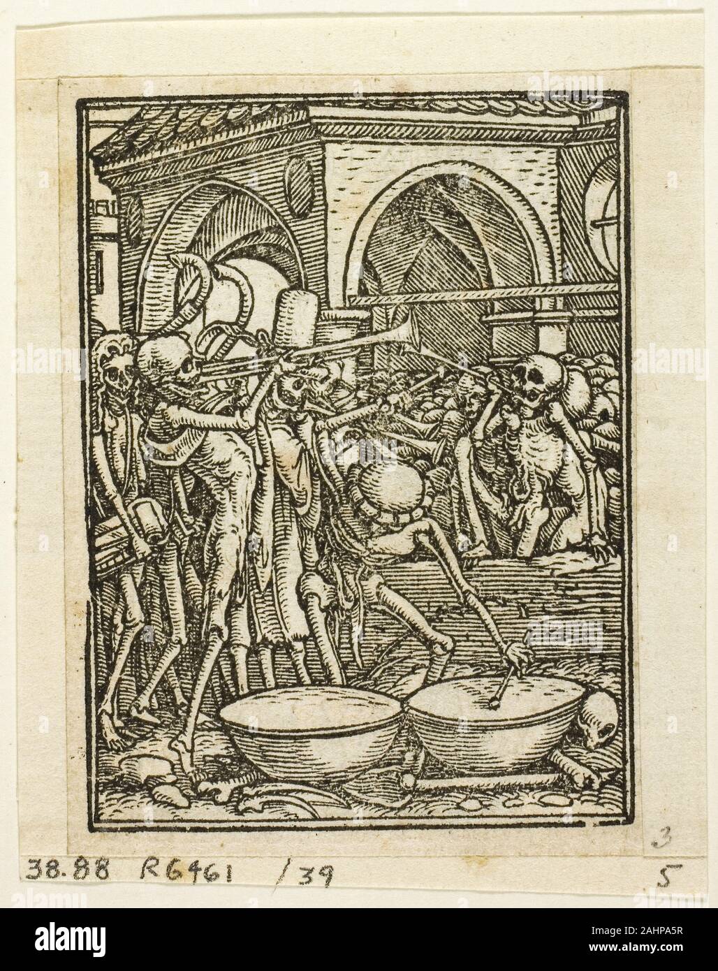 Hans Holbein le jeune. La danse de mort, la plaque de 39 gravures sur bois dans les livres du xvie siècle. 1567. L'Allemagne. Gravure sur bois sur papier Banque D'Images