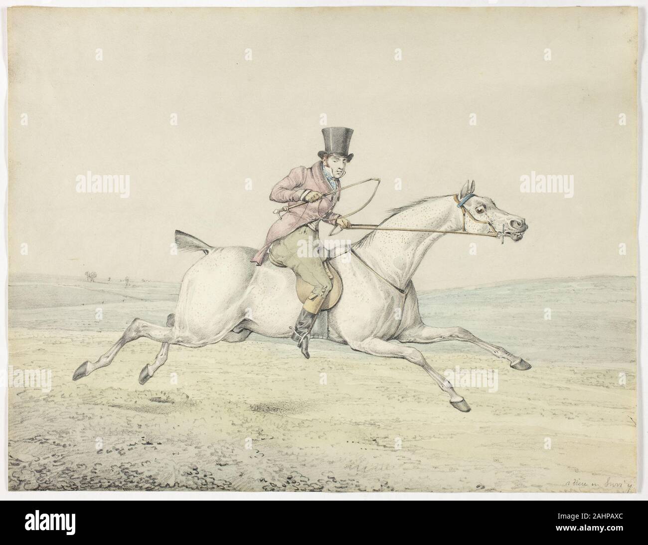 Henry Alken. Oh, vous devriez avoir vu de vieux Tom. 1827. L'Angleterre. Aquarelle et graphite sur papier Banque D'Images