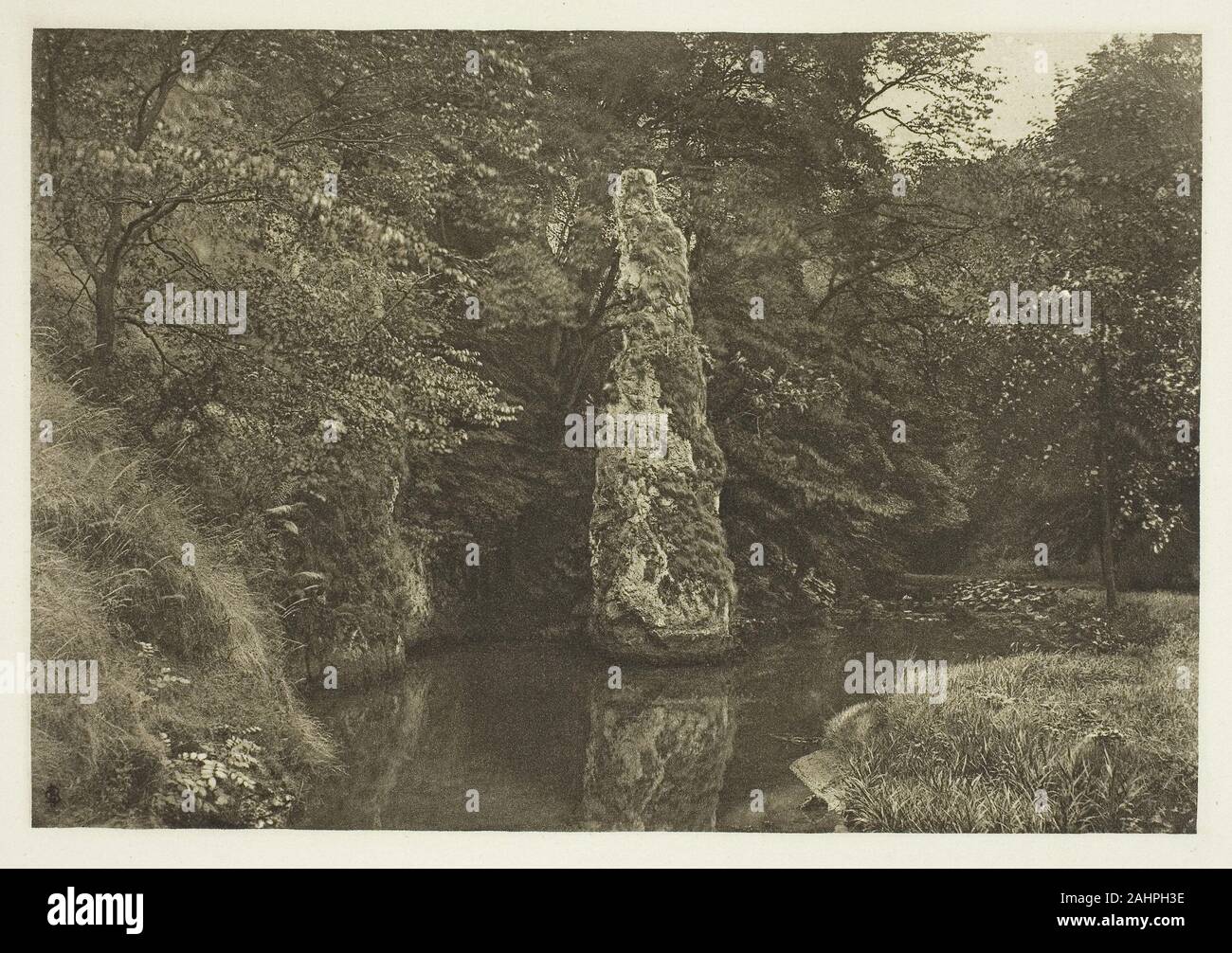 Peter Henry Emerson. Piscine Brochet, Beresford Dale. 1880-1888. L'Angleterre. La plaque de photogravure, L à partir de l'album The Compleat Angler ou la Contemplative Man's World, Volume II (1888) ; edition 109/250 Banque D'Images