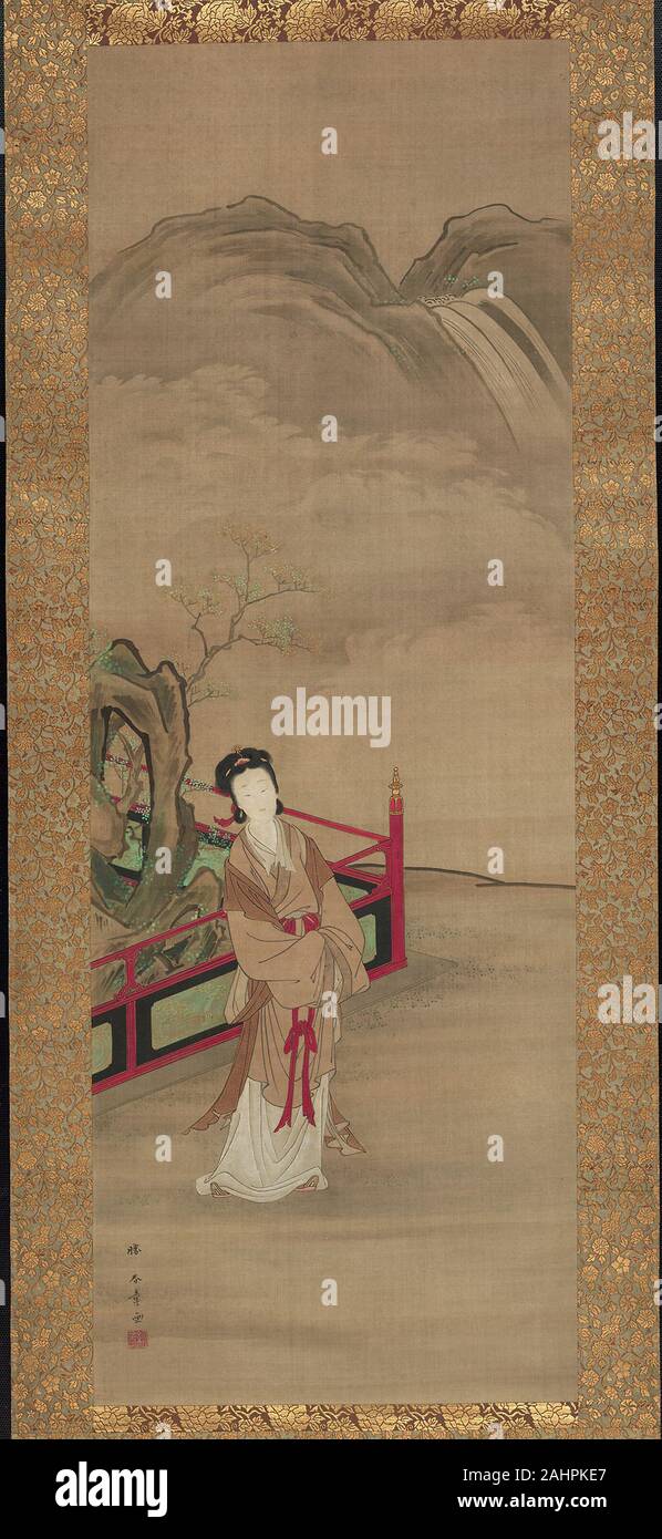 Katsukawa Shunsho. Yang Guifei. 1784-1797. Le Japon. Défilement pendaison ; l'encre et couleurs sur soie Banque D'Images