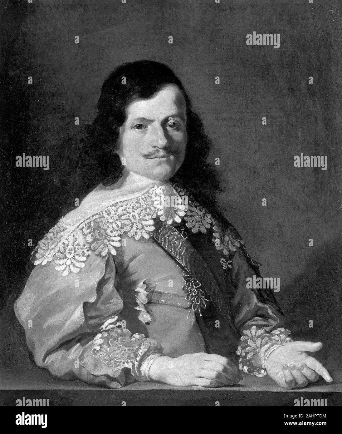 L'école italienne. Portrait d'un agent. 1645-1655. L'Italie. Huile sur toile Banque D'Images