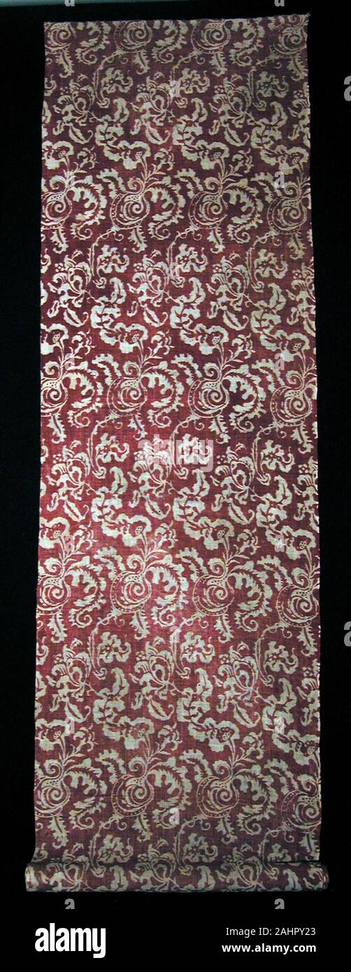 De Bord. 1675-1755. L'Inde. Le coton, tissage ordinaire ; résister à la main et teints en mordant Banque D'Images