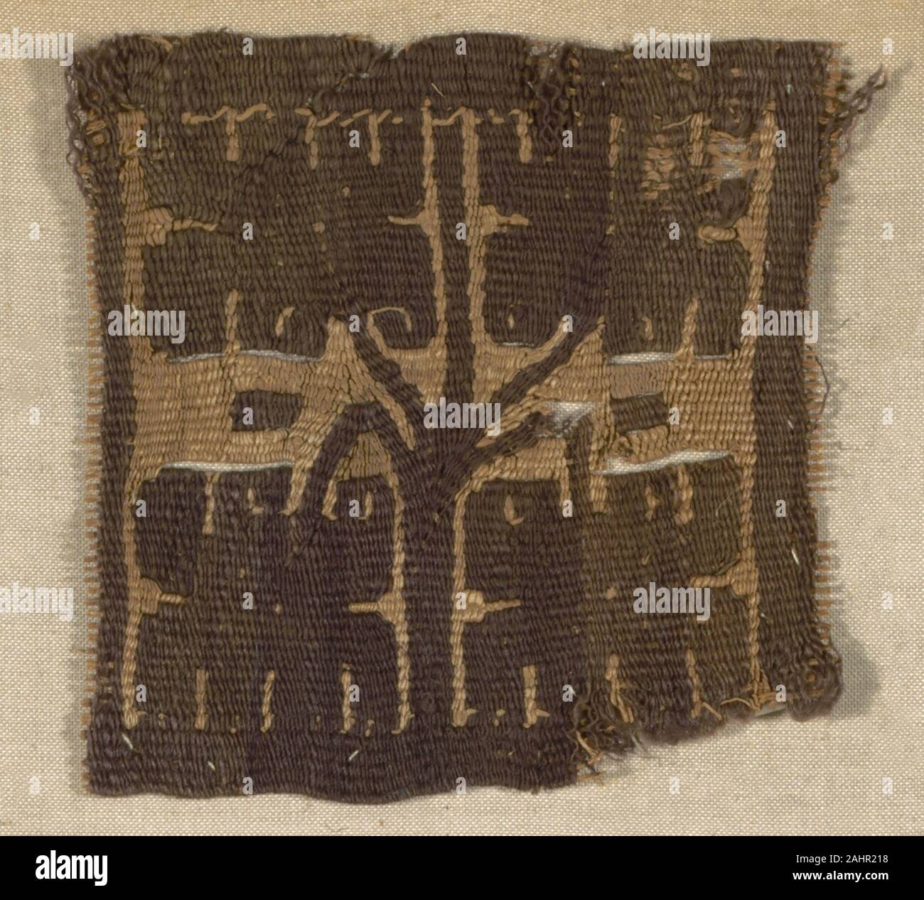 Le copte. Fragment. 301-600 AD AD. L'Égypte. Laine et de lin, tissage de la tapisserie Banque D'Images