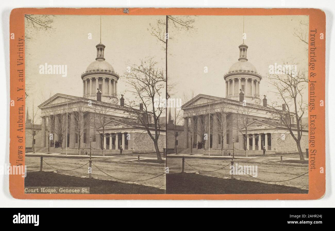 Trowbridge & Jennings. Court House, St genese. 1875-1899. Auburn. L'albumine, stéréo, de la série Vues d'Auburn, N. Y. et environs Banque D'Images