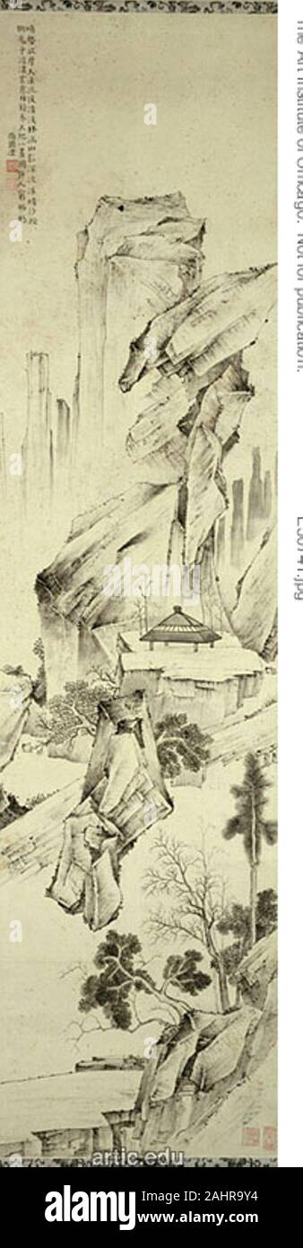 Qian Feng. S'empilaient des pics étranges. 1740-1795. La Chine. Défilement pendaison ; l'encre sur papier Banque D'Images