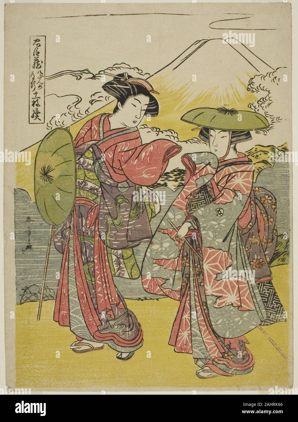 Katsukawa Shunsho. 8 de la loi sur le voyage de noce jouer Chushingura (Conseil du Trésor de loyaux serviteurs). 1774-1785. Le Japon. Estampe chuban couleur ; Banque D'Images