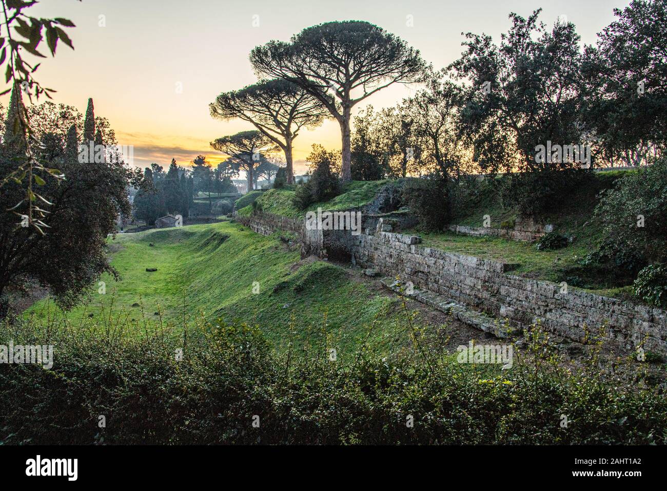 Remparts de la ville de Pompéi, Italie Banque D'Images