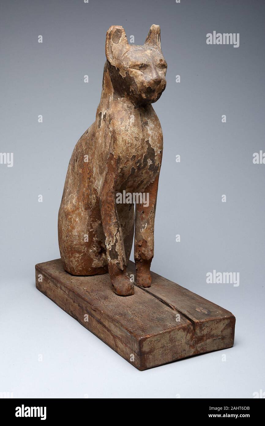 Egypte antique. Sarcophage ( ) d'un Cat. 664 av. J.-C.-B. 32. L'Égypte. Bois Banque D'Images