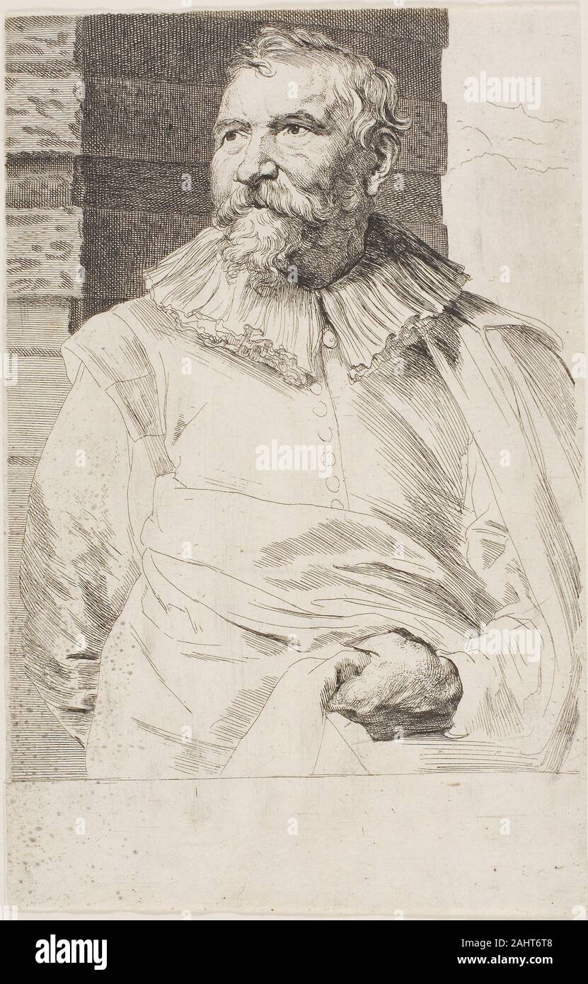 Anthony Van Dyck. Adam van Noort. 1630-1633. La Flandre. La gravure en noir sur papier vergé ivoire Banque D'Images