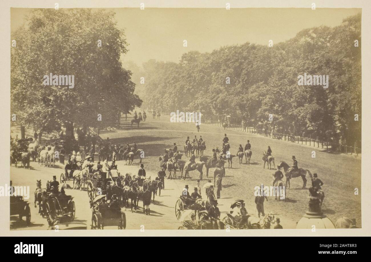 Inconnu. Rotten Row. Entre 1850 et 1900. L'Angleterre. L'albumine, de l'album Vues de Londres Banque D'Images