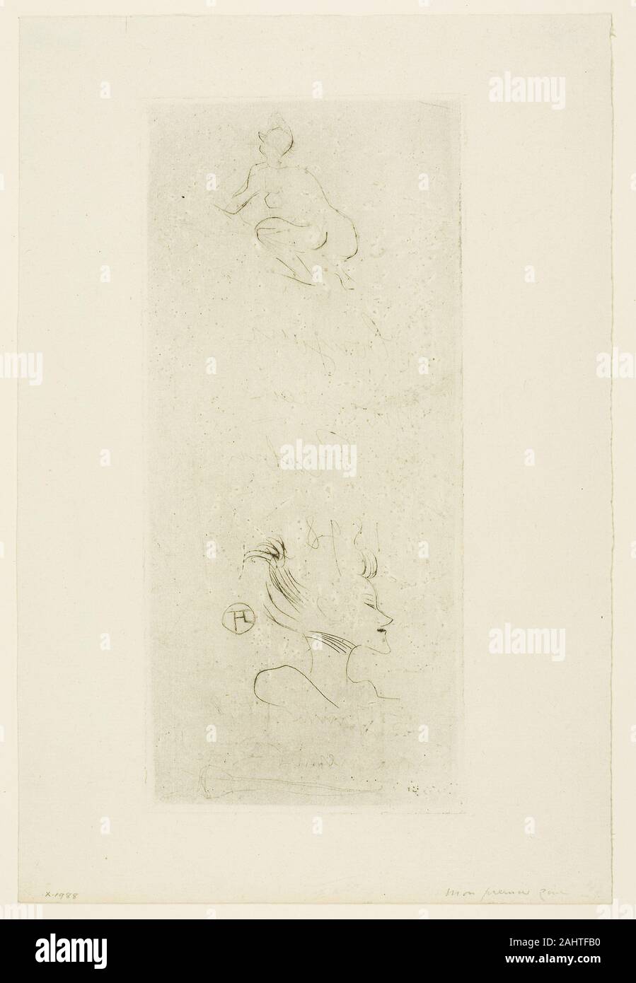 Henri de Toulouse-Lautrec. Couverture pour la tribu d'Isidore. 1897. La France. Lithographie en couleur sur vélin crème Banque D'Images