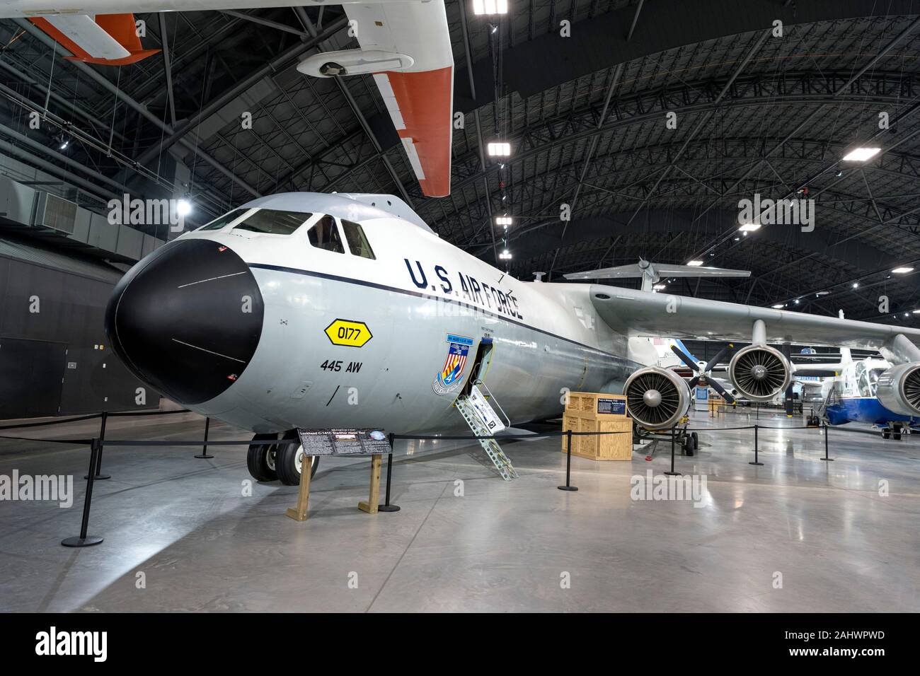 Lockheed C-141C Starlifter 'Hanoi Taxii', National Museum of the United States Air Force (anciennement l'United States Air Force Museum), Dayton, Ohio, USA. Banque D'Images