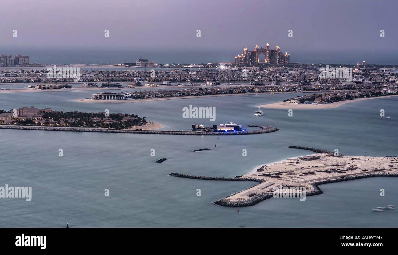 Très belle vue mer à Dubaï, Émirats Arabes Unis Banque D'Images