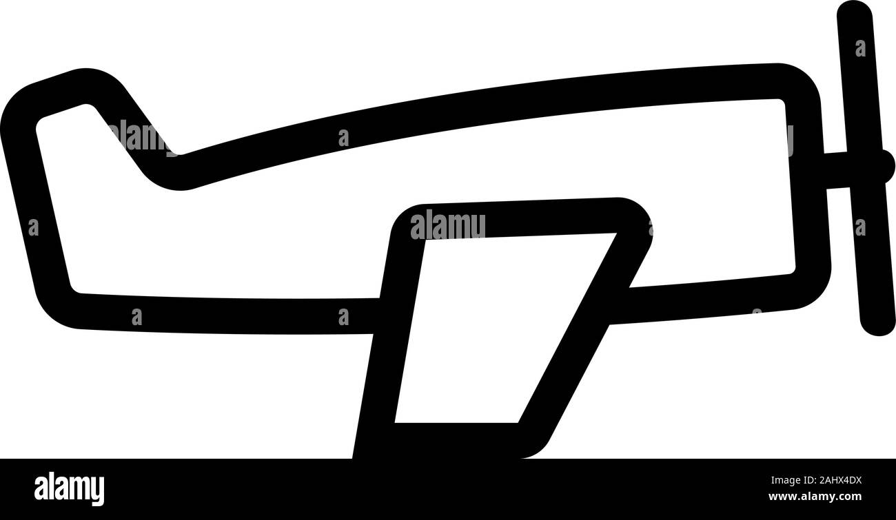 L'icône avion passager vecteur. Illustration symbole contour isolé Illustration de Vecteur