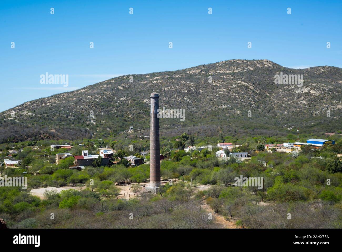 El Triunfo de la Basse-Californie, au Mexique. Ville minière Banque D'Images