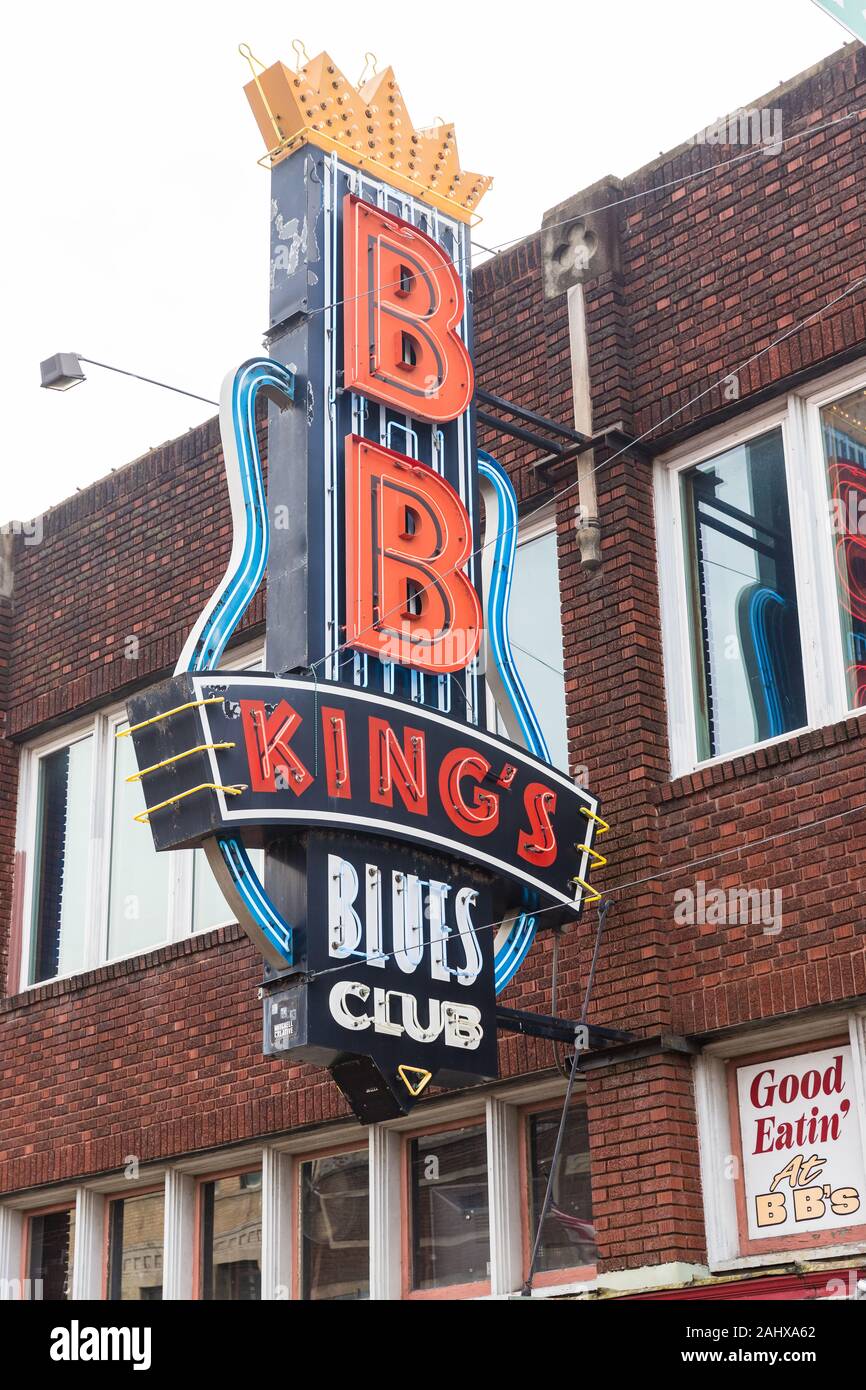 Memphis, TN / USA - 28 décembre 2109 : B.B. King's Blues Club à Memphis, TN Banque D'Images