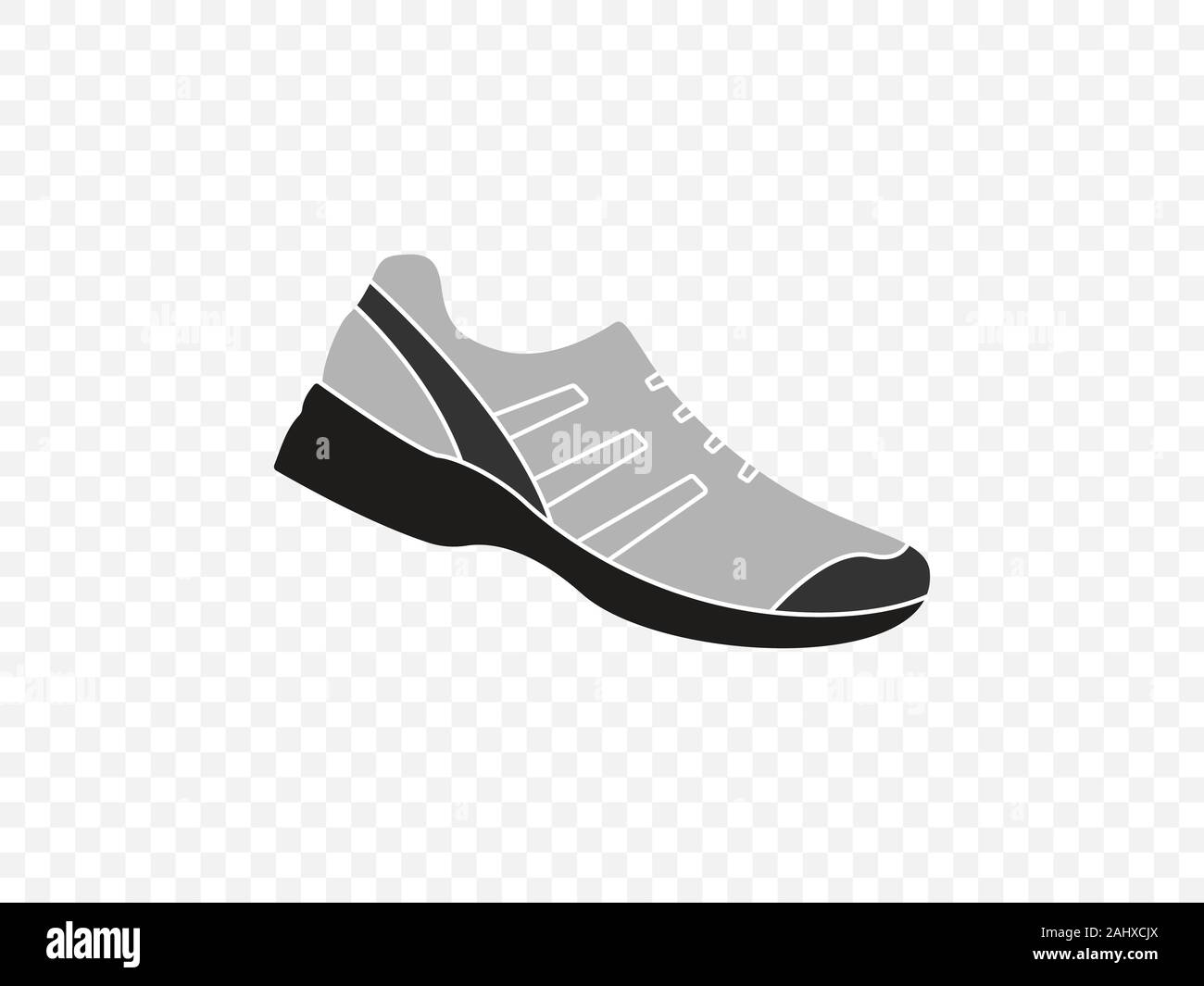 Icône chaussure de course. Illustration vectorielle, modèle plat. Illustration de Vecteur