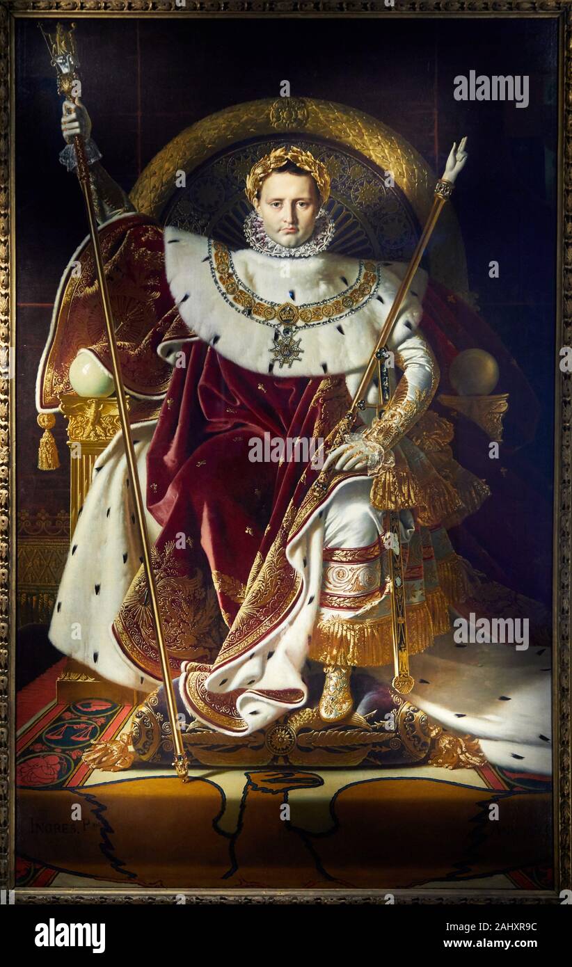 Napoléon Sur Le Trône Impérial Banque