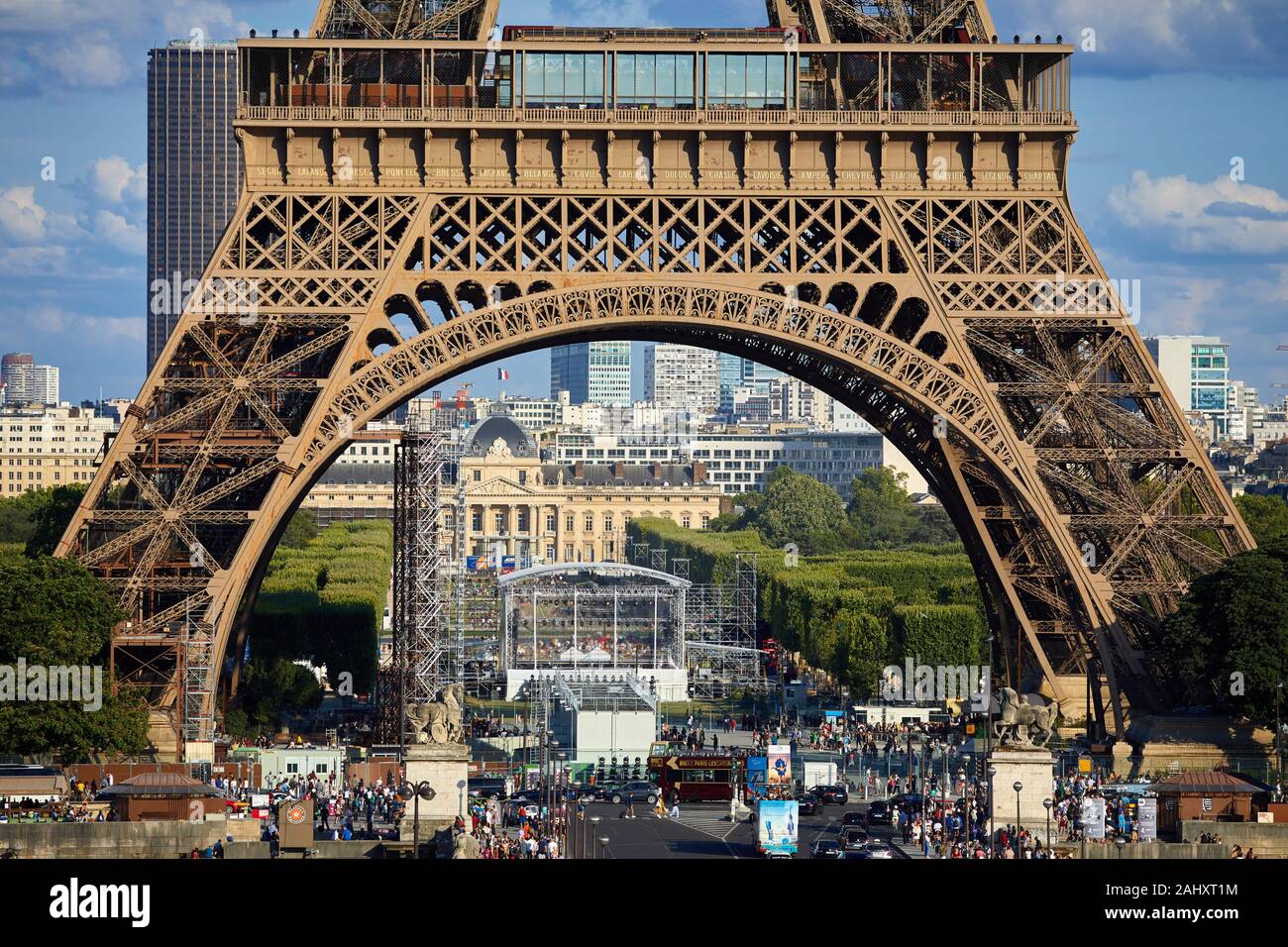 La tour Eiffel, Paris, France Banque D'Images