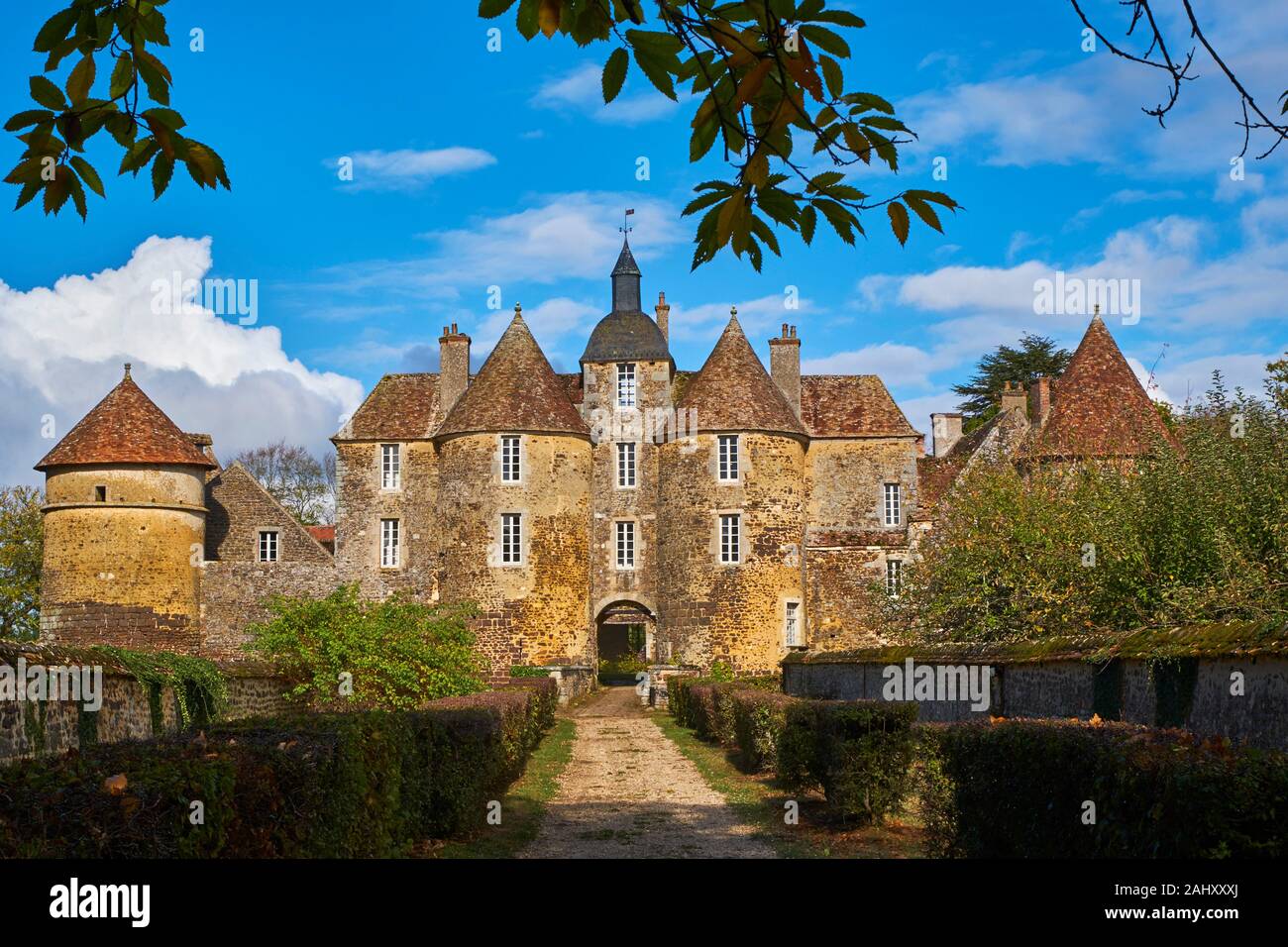 Europe, France, Bourgogne, Yonne, la Puisaye, Treigny, château de Ratilly Banque D'Images