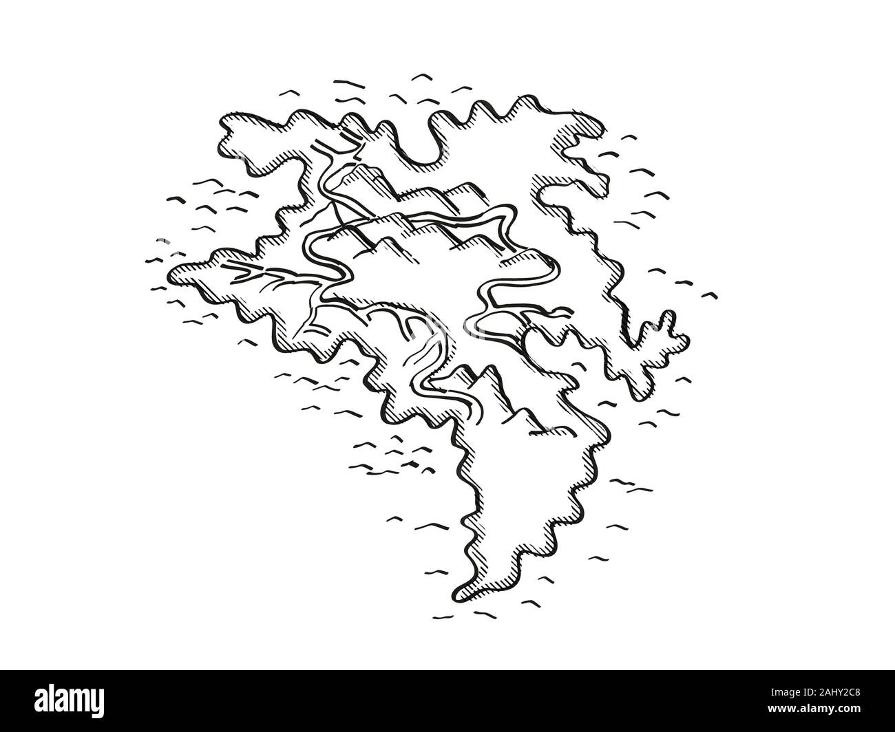 Carte De L Ile Au Tresor Dessin Anime Banque D Image Et Photos Alamy