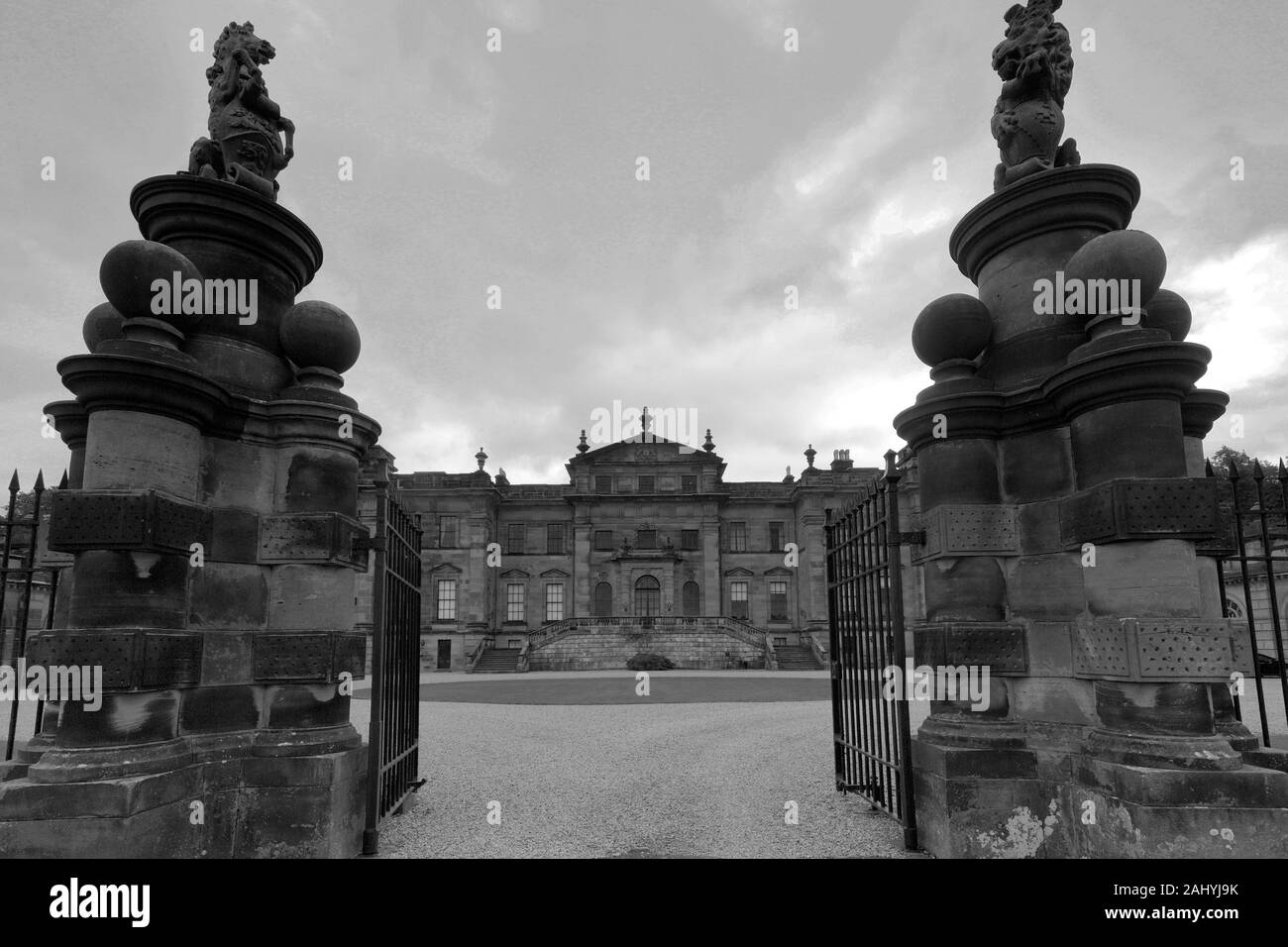 La chambre à Duncombe Park, Helmsley village, North Yorkshire, England, UK Banque D'Images