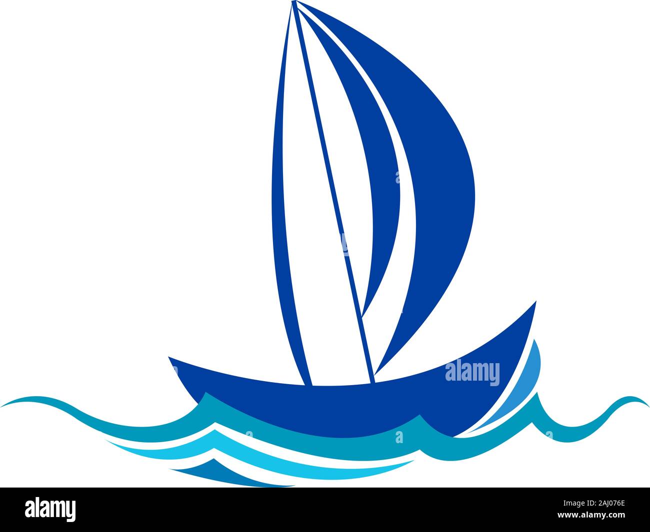 logo bateau Banque D'Images