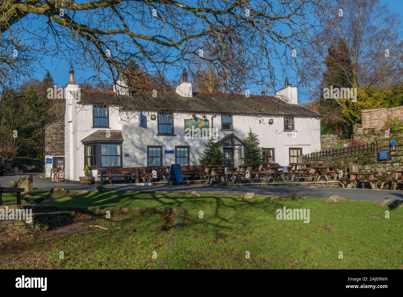 Le Britannia Inn at Lake Road dans le Lake District Banque D'Images