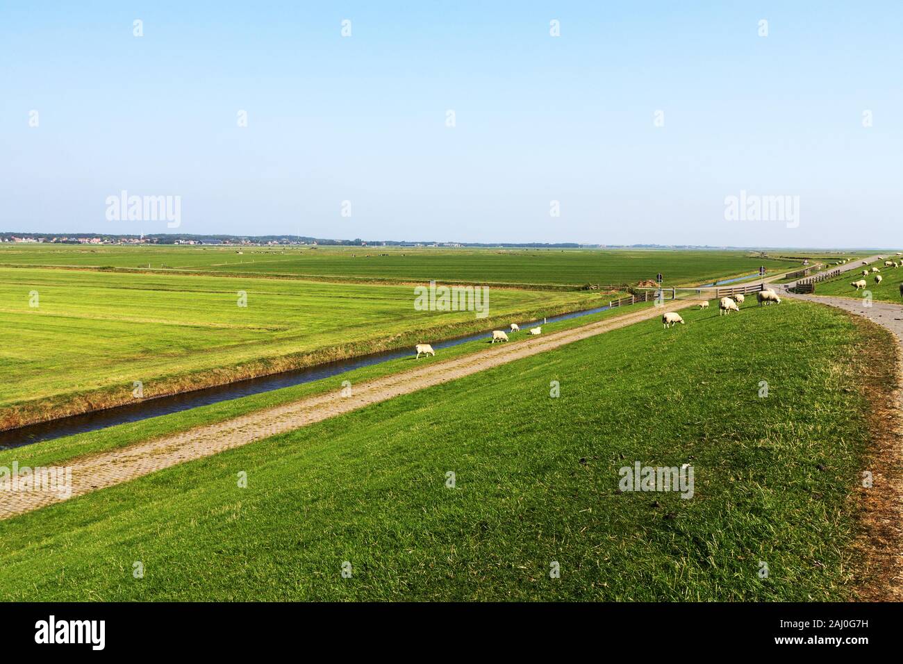 Cette photo est sur une île néerlandaise dans le Néerlandais. Banque D'Images
