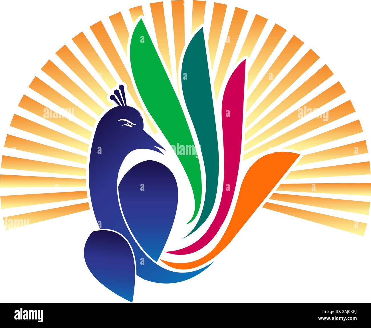 logo peacock Banque D'Images