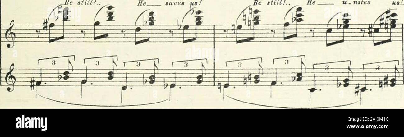 Monna Vanna ; drame lyrique en quatre actes et cinq tableaux vivants par Maruice Maeterlinck texte anglais par Claude Aveling . Une friiiziialle,ti.voi r ise, lanrits^hn quelle couvercle dans : leu mniiis ^^ = Tais-toi !.. Ilnoussau.ve !ve toujours... Il ^ lavet utJ T&lt;tis4oi !.. il nous u-nit !.. Être toujours... Il u.nifes nous... (L) au tlicatre cfltt uiisure sur coupf. 320 i 4-{^ ^-KV. niolfn zespr j ?i ?i 1 r •.touchez Je partiens, je jetai K ? ^ ^ - - - -^ •^^ J jW-moi !.. Lais.se-moi dix.chai. Vous !.. Permettez-moi de shack.le yoii-r ,L^f,f,g,fif|,"^^^^^h W J'^ ^^- ri, rr-a r-r ! R-j-^^ r-r- r-^ * ± 3 , J-I I I 3 1 3 I i&gt;jij&gt;iiJ nMij] Banque D'Images