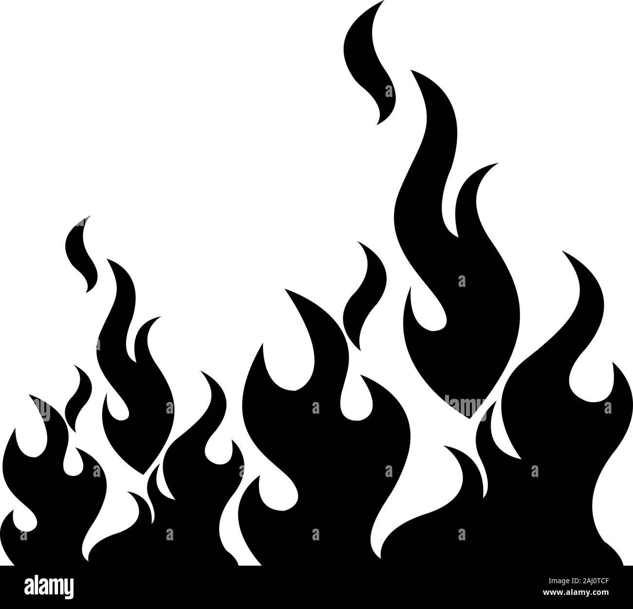 flamme noire Banque D'Images