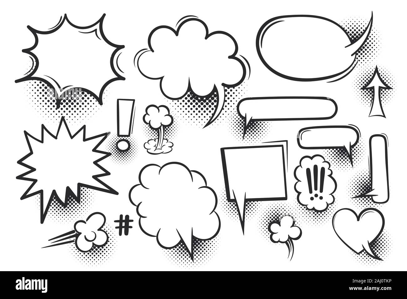 Texte bulle de bande dessinée Illustration de Vecteur