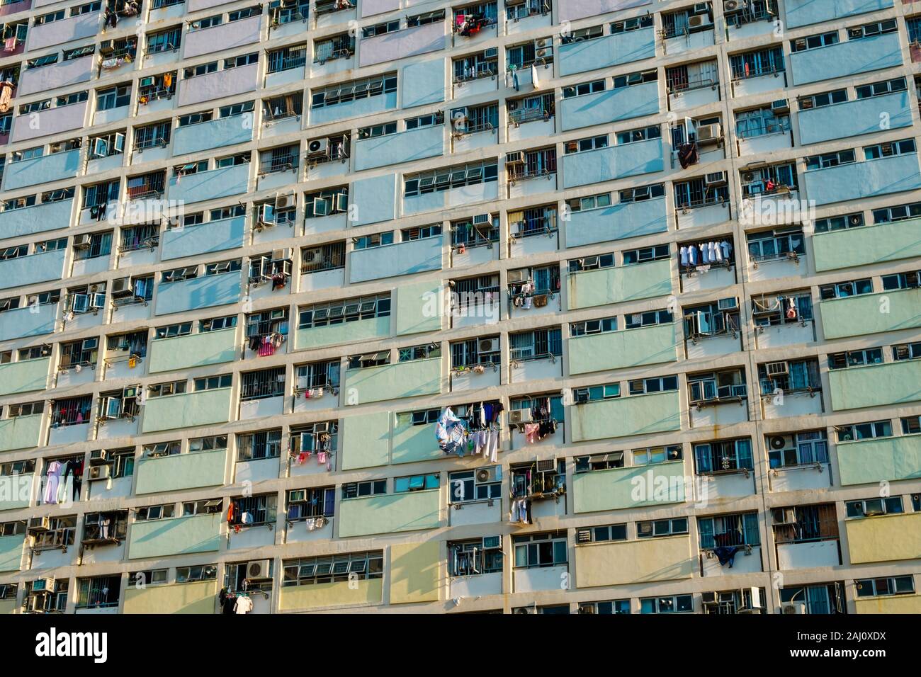 Façade bâtiment coloré Banque D'Images