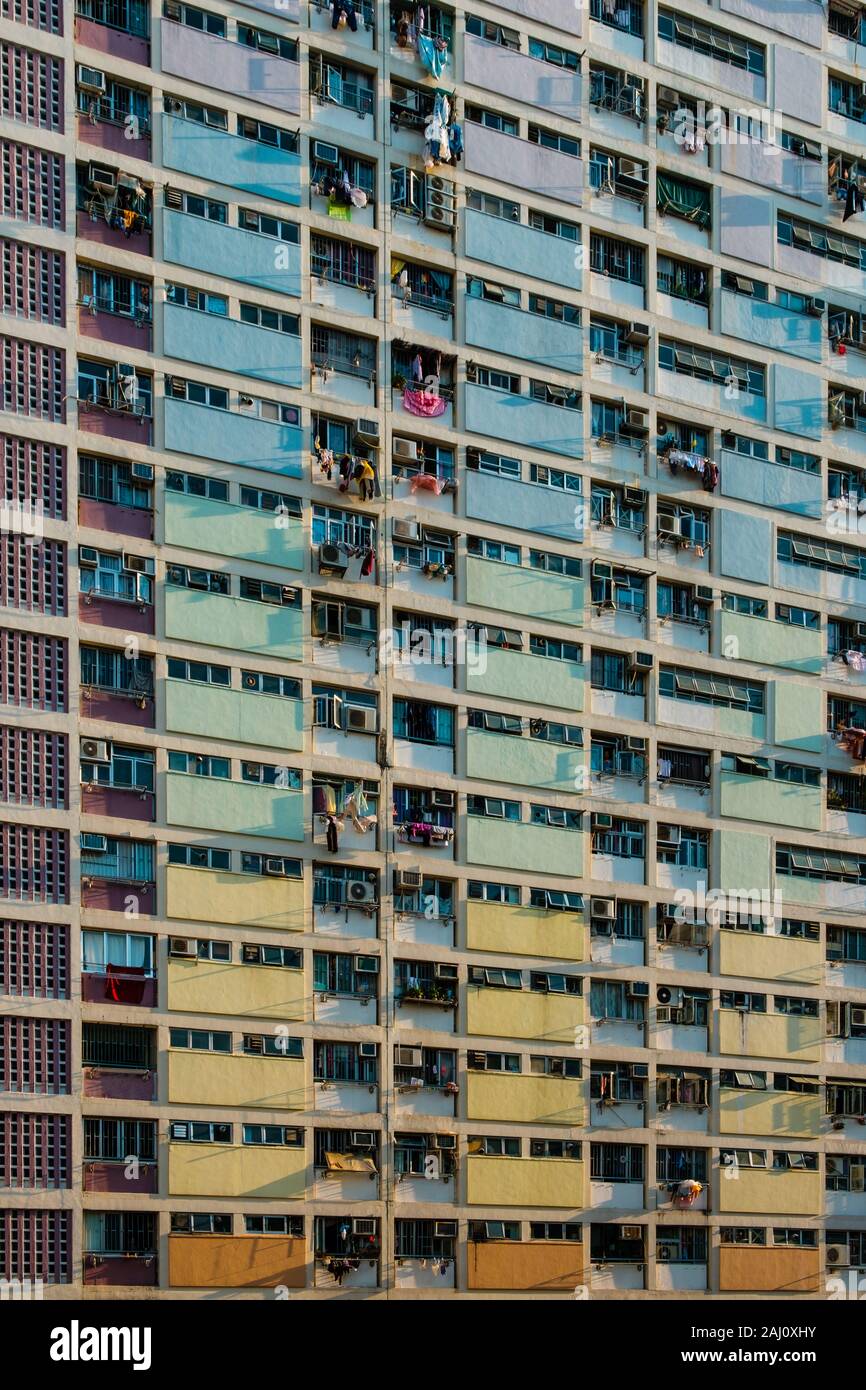 Façade bâtiment coloré Banque D'Images