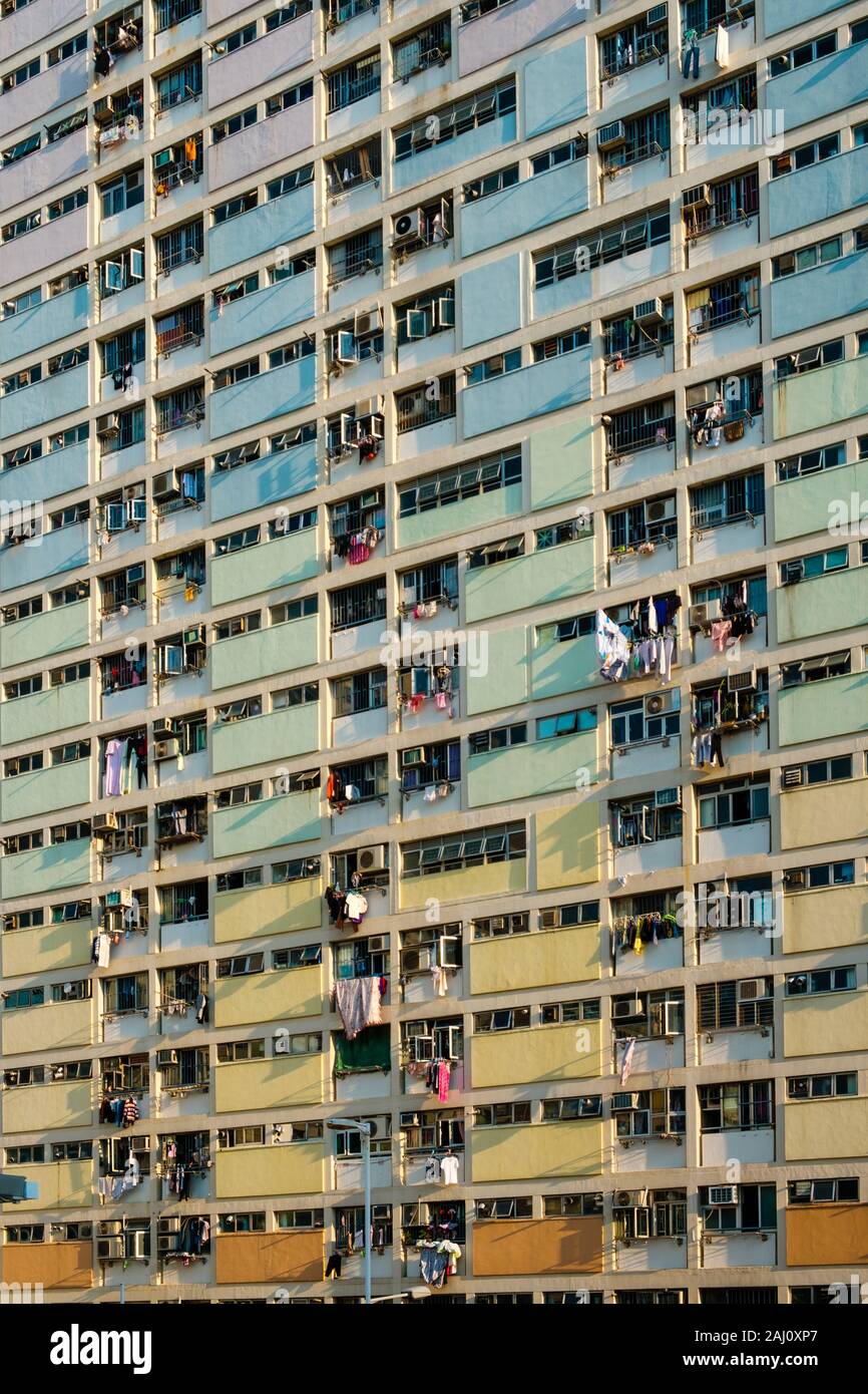 Façade bâtiment coloré Banque D'Images