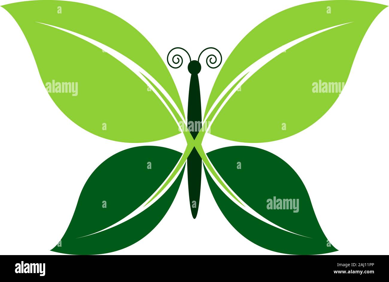 logo de papillon Banque D'Images