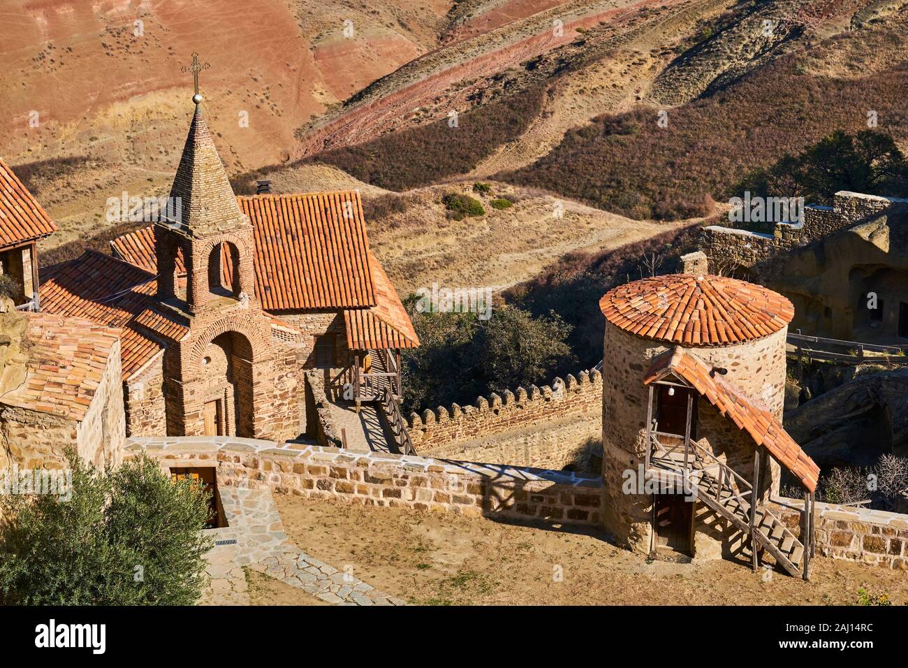 La Géorgie, Caucase, Davit Gareja Kakheti, église, Lavra Banque D'Images