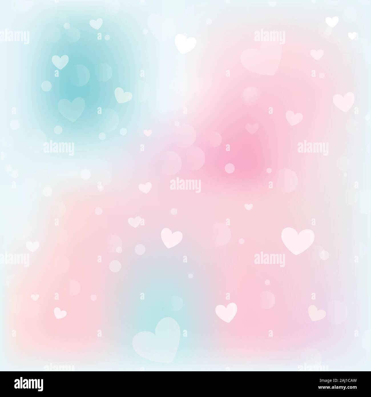 Arrière-plan de Valentines. Abstract bokeh background coeurs comme jour Illustration de Vecteur