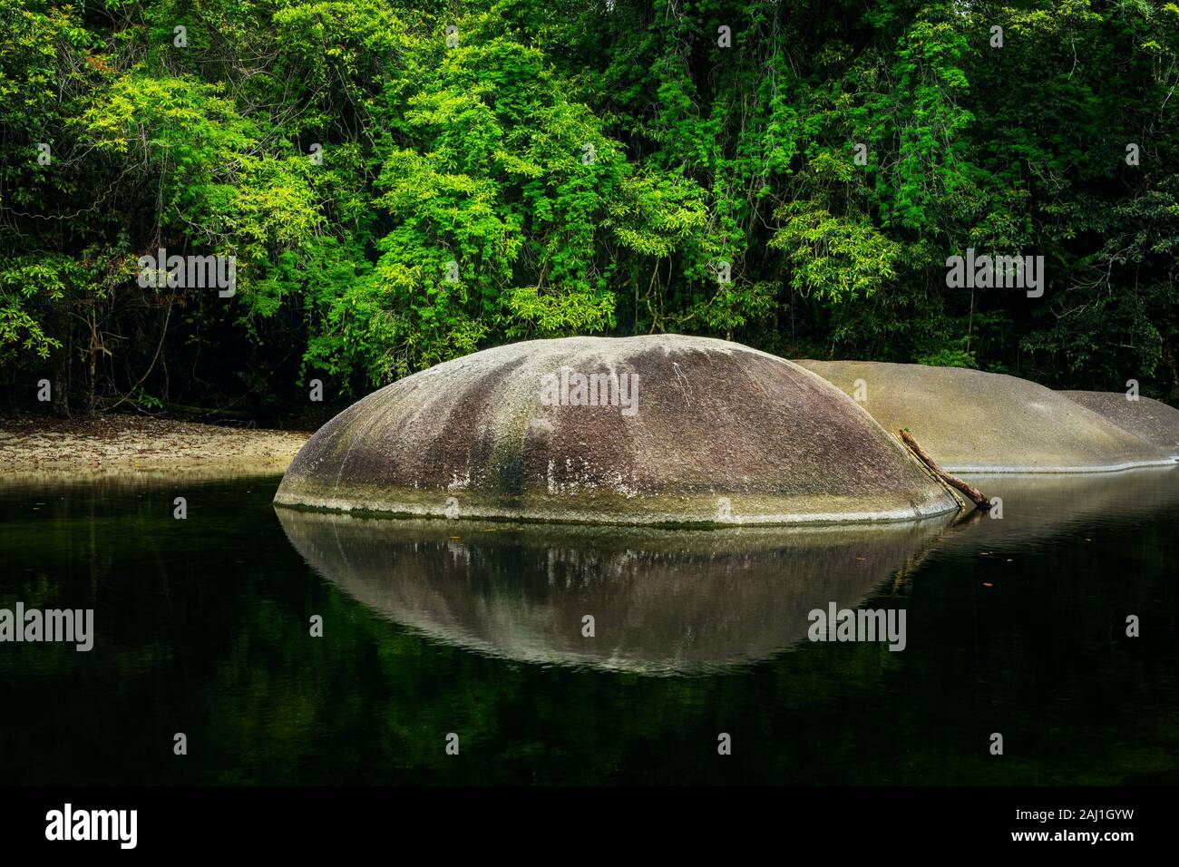 Piscine au célèbre Babinda Boulders. Banque D'Images