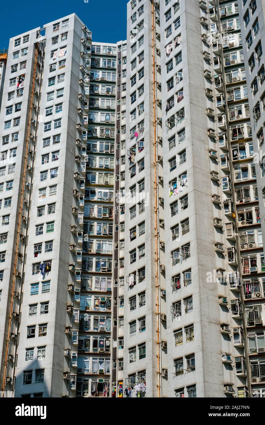 La façade de l'immeuble résidentiel, l'immobilier, de l'extérieur Banque D'Images