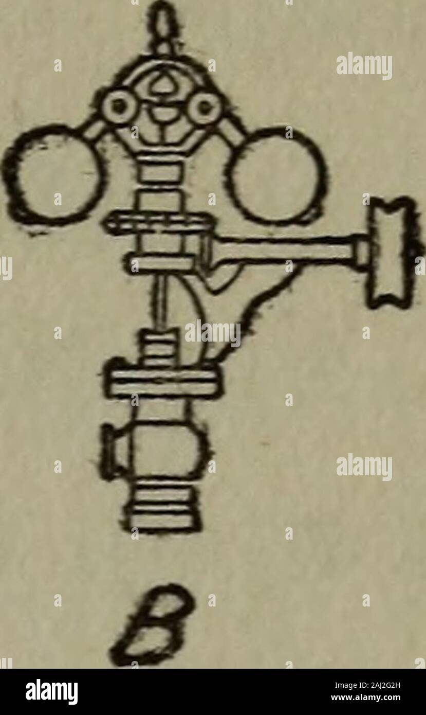 Le livre des garçons du moteur et des capacités ; . rfectly stable. L'habitude, sorte de gouverneur travaille sur le prin-cipe de la force centrifuge, c'est deux balles, eachof qui est montée à l'extrémité d'un levier, sont madeto tournent par le moteur, comme la vitesse du moteur augmente les balles voler à part et faire thelevers. Les leviers sont à son tour relié à lesvis de et lorsque la vitesse est super enoughthe leviers sensibilisation fermer la vanne, le isshut à vapeur et la vitesse du moteur est réduite. Pour faire un régulateur centrifuge, ou ball gov-ernor, ou ballon gouverneur, comme c'est variouslycalled, obtenez l'aide d'un s Banque D'Images