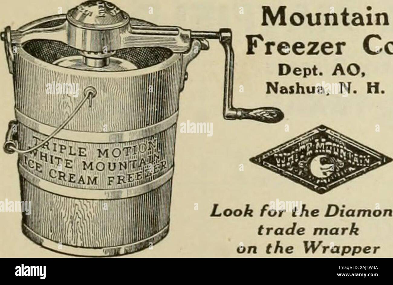 La culture de l'abeille . Bon,après le bon velouté youknow-ness de l'frozendainties makewith vous pouvez être iceswill ce congélateur, votre dessert standard.Plus facile à faire qu'un otherdessert, maintenant que la motion Triple White Mountain Ice Cream congélateur a apporté la science en glace-crème glacée.Réduit le temps de gel, fait thecream increasesits plus lisse et plus léger et gros par le triple de battre. Le principe de l'perfectfreezing whiletwo tourne peut-dashers travailler dans des directions opposées. Envoyer à nous pour une copie de notre recipebook. Friandises congelées. Il willsend Wie gratuitement. Vous dit howto Banque D'Images