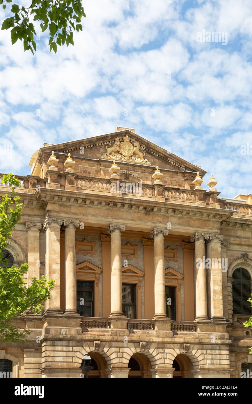 La Cour suprême d'Australie Building, Victoria Square, Adelaide South Australia, Australie Banque D'Images