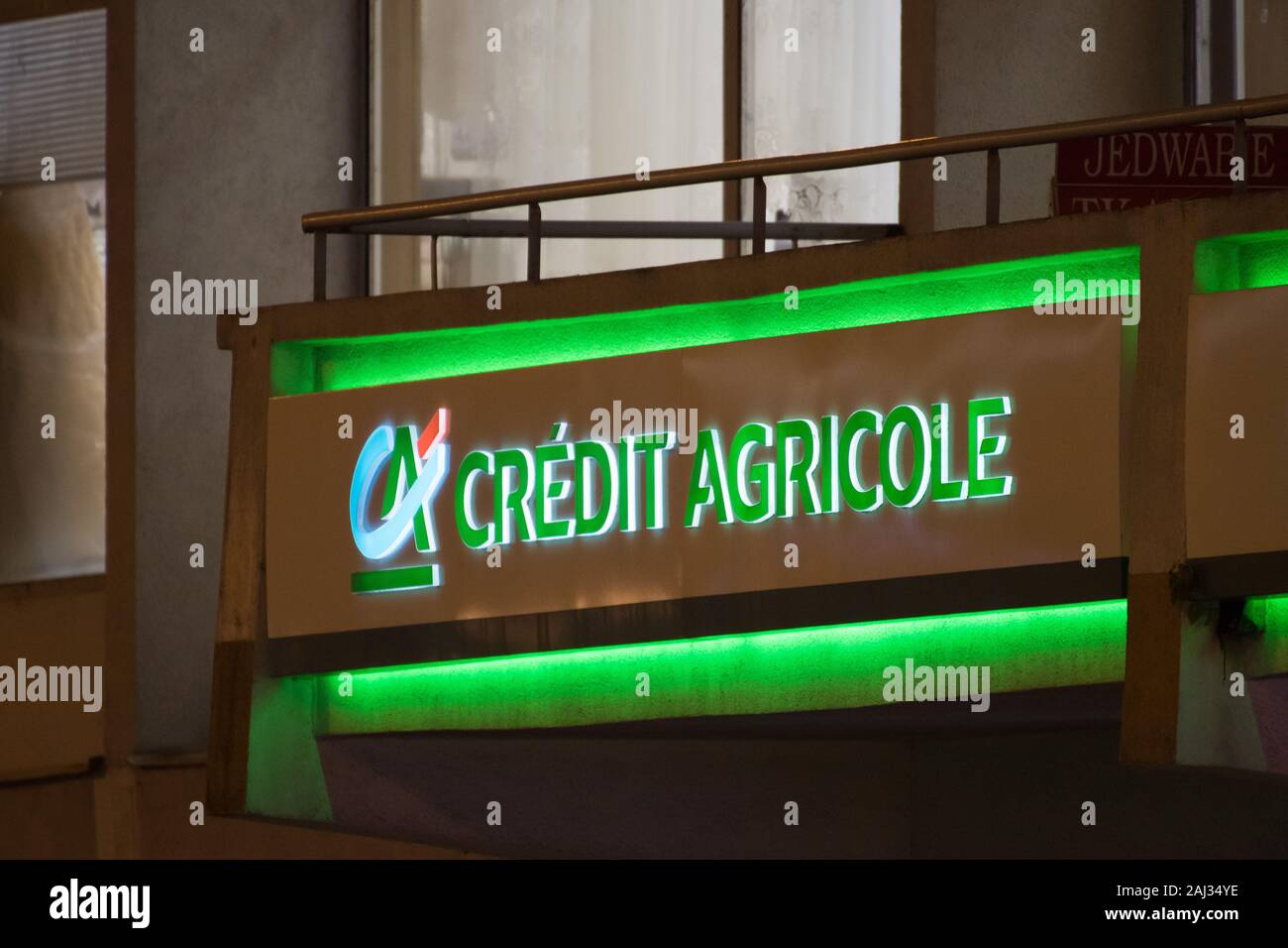 Crédit agricole Banque à Gdynia, Pologne. 19 décembre 2019 © Wojciech Strozyk / Alamy Stock Photo *** *** légende locale Banque D'Images