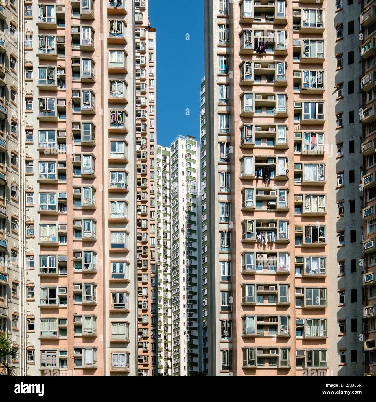 La façade de l'immeuble résidentiel, l'immobilier, de l'extérieur Banque D'Images