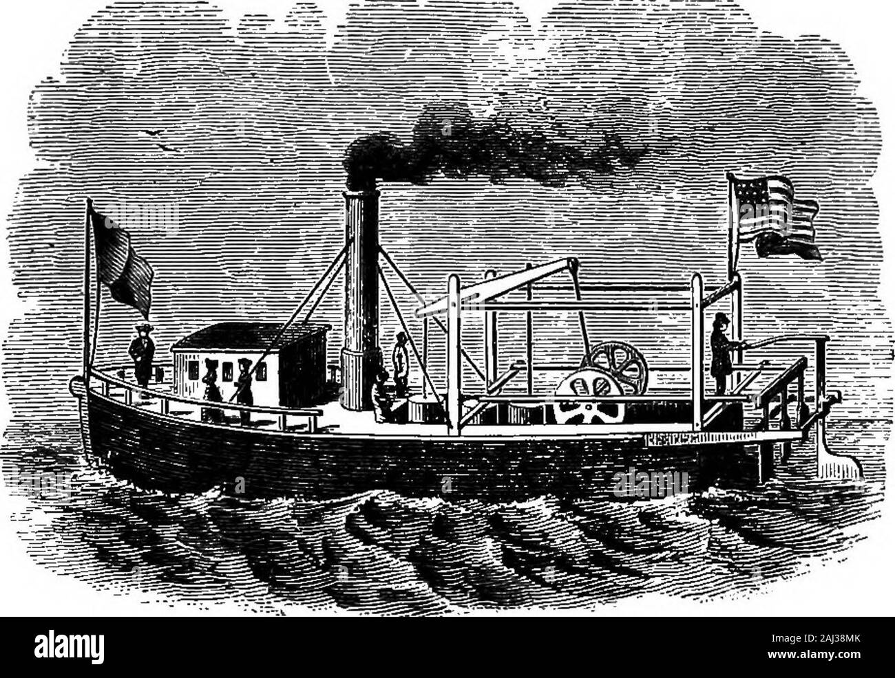 Une histoire de la croissance de la machine à vapeur . Fig. 68.-Fitch et  Voights Chaudière, 1T87. Fig. 69.-Fitchs premier bateau, 1T8T. a fait  valoir que cette chaudière a été copié à