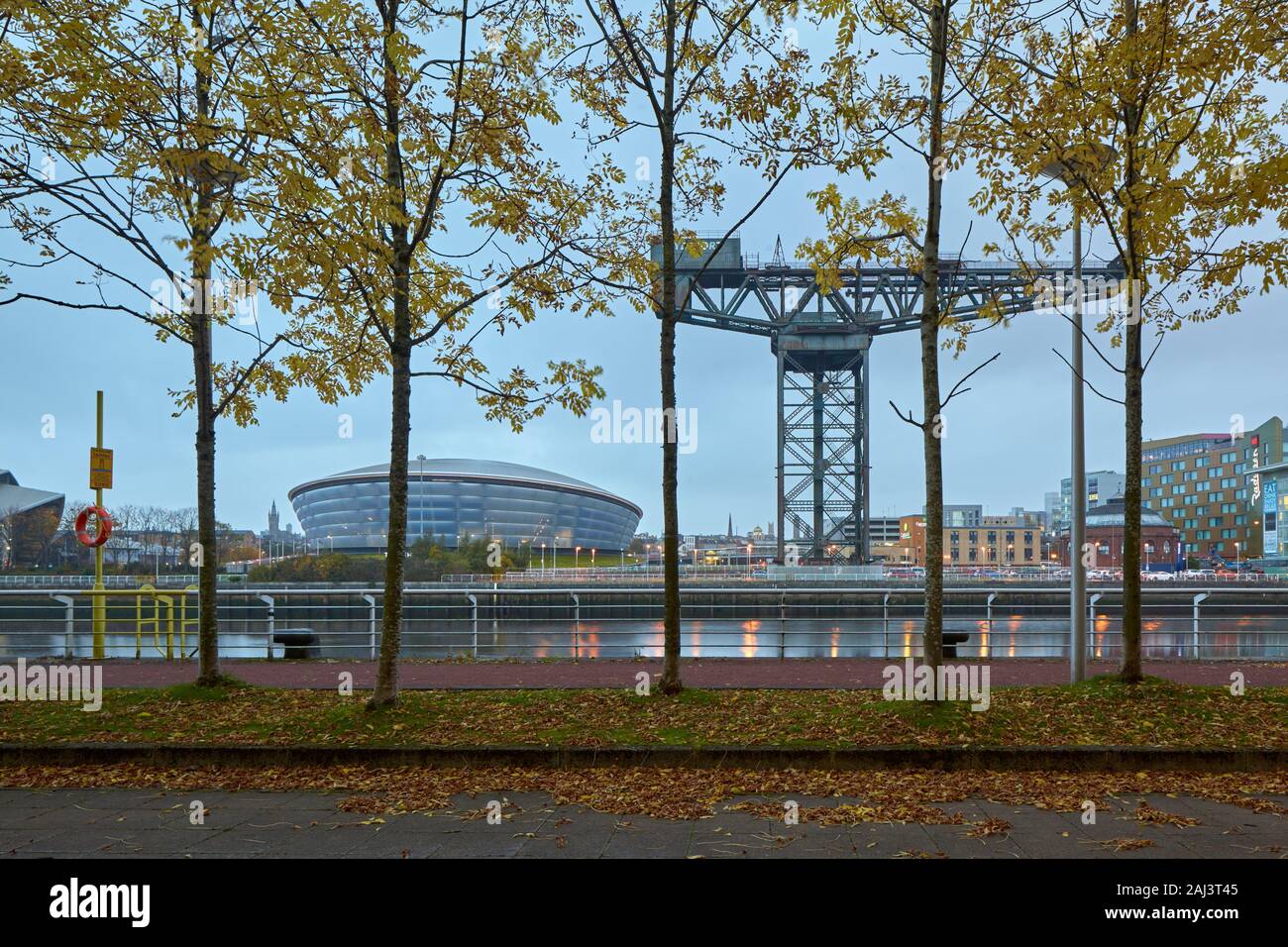 Vue sur la rivière Clyde, Glasgow Banque D'Images