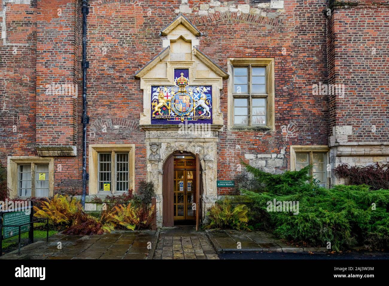 Kings Manor, de l'Université de York, York, Yorkshire, Angleterre, Royaume-Uni Banque D'Images